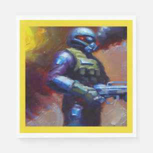 Serviette En Papier SF - Héros militaire 4