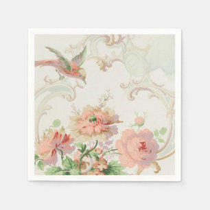 Serviette En Papier Shabby Chic Floral
