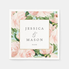 Serviette En Papier Shabby Chic Mariage Napkin Cocktail Napkin