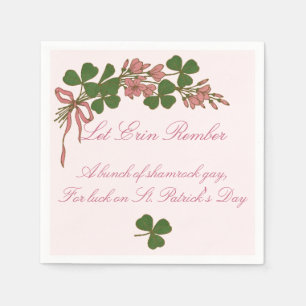 Serviette En Papier Shamrock Posy