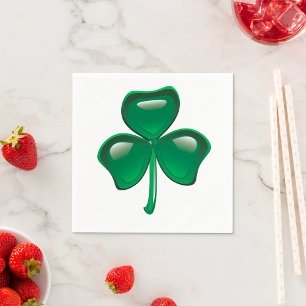 Serviette En Papier Shamrock vert irlandais papier serviettes