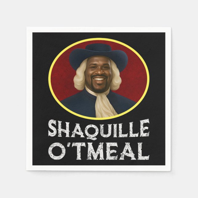 Serviette En Papier Shaquille avoine drôle mème (Devant)