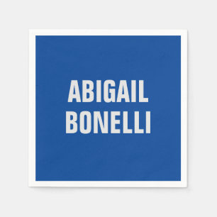 Serviette En Papier Sharp bold personnalisé excellent nom minimaliste 