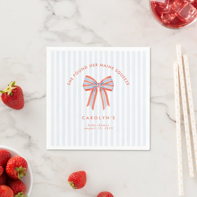 Serviette En Papier She Found Her Maine Squeeze Coastal Lobster  (En situation)