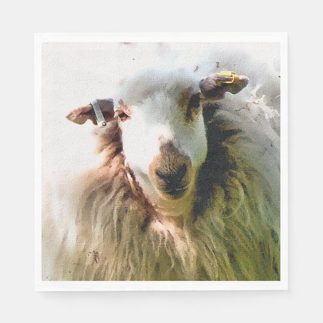 SERVIETTE EN PAPIER SHEEP (Devant)