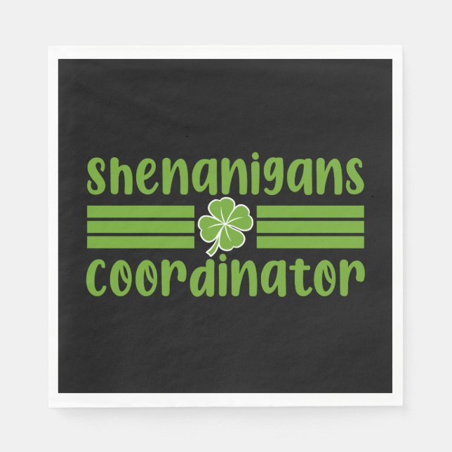 Serviette En Papier Shenanigans Coordonnateur Saint Patrick's Day (Devant)