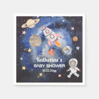 Shower Baby Boy Rocket Planets