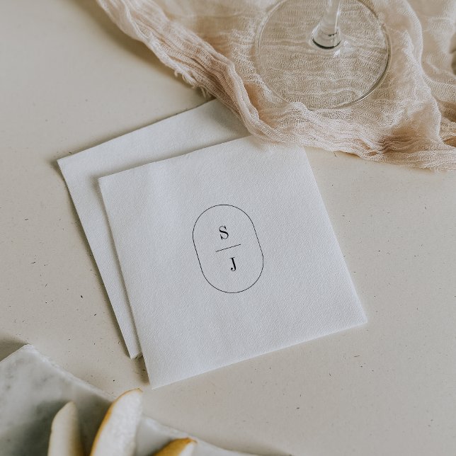 Serviette En Papier SHYLAH Boho Moderne Minimaliste Faisant Simple Mar (SHYLAH Boho Modern Minimalist Fancy Simple Wedding Napkins)