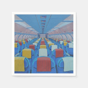 Serviette En Papier Sièges d'avion (par Gregorio Undurraga)