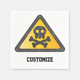 Serviette En Papier Signal d'avertissement amusantThunder_Cove