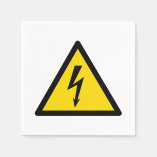 Serviette En Papier signal haute tension symbole électrique danger p