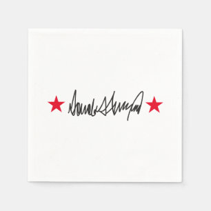 Serviette En Papier Signature Trump