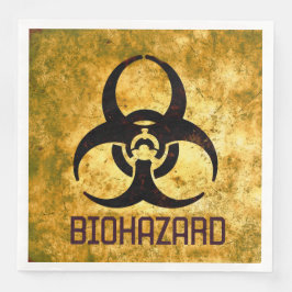 Serviette En Papier Signe de danger biologique