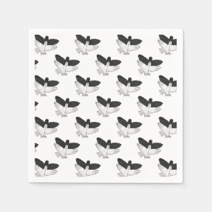 Serviette En Papier Silhouette Eagle de main