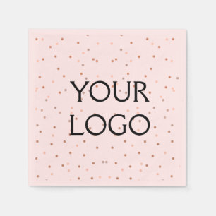 Serviette En Papier simple et minimal ajoutez votre logo/votre design
