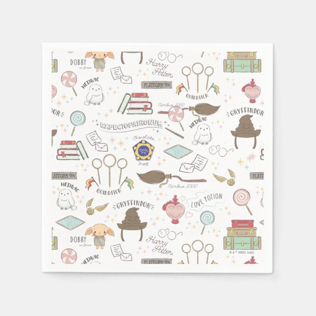 Serviette En Papier Simple Harry Potter Baby Shower (Devant)