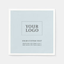 Simple logo personnalisé bleu poussiéreux pour ent