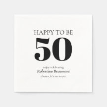 Simple Modern Surprise 50th Birthday Party