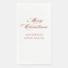 Serviette En Papier Simple Moderne Joyeux Noël