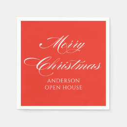 Serviette En Papier Simple Moderne Joyeux Noël