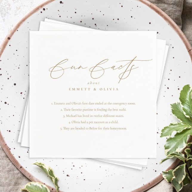 Serviette En Papier Simple Moderne Script Calligraphie Fun Fun Fun Fun (Créateur téléchargé)