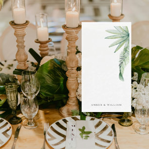 Serviette En Papier Simple Moments Mariage Tropical