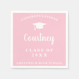 Serviette En Papier Simple Mortier Board Modernité Graduation