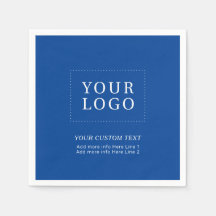 Simple personnalisé de logo d'entreprise bleu Prom