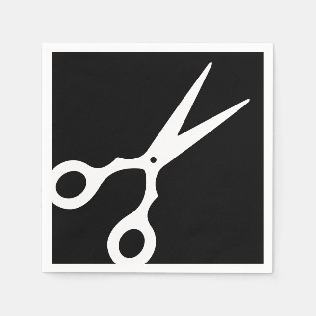 Serviette En Papier Simple Vector Scissors (Devant)