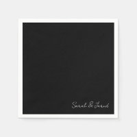 Simplement Elegant Script Names Black Mariage Cock