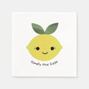 Serviette En Papier Simplement le Zest Cute Kawaii Lemon