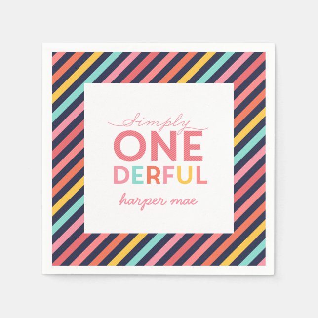 SERVIETTE EN PAPIER SIMPLEMENT ONÉRÉ MERVEILLEUX (Devant)