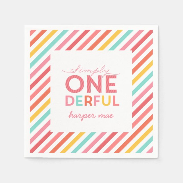 SERVIETTE EN PAPIER SIMPLEMENT ONÉRÉ MERVEILLEUX (Devant)