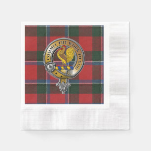 Serviette En Papier Sinclair Tartan & Badge