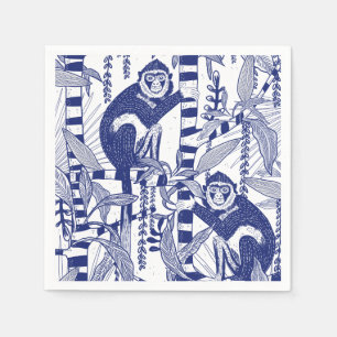 Serviette En Papier Singe dans la jungle