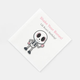 Serviette En Papier Skeleton Fun Fête d'anniversaire d'Halloween