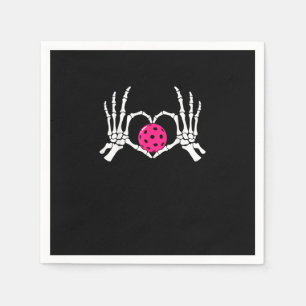 Serviette En Papier Skeleton Mains Coeur Signer Drôle Pickle Valentine