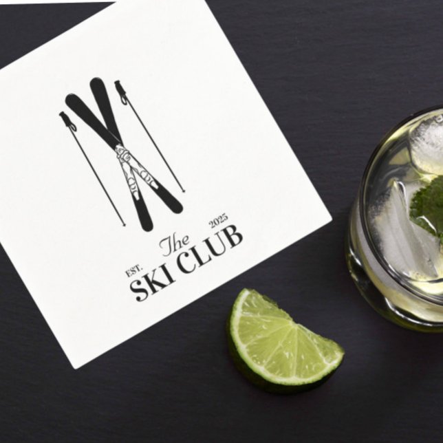 Serviette En Papier Ski (Créateur téléchargé)