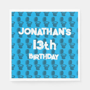 Serviette En Papier Skibidi Toilet Anniversaire Fête Invitation
