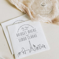 Skyline Las Vegas Deco | Mariage, événement Napkin