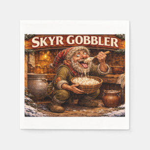 Serviette En Papier Skyr Gobbler lutin de Noël islandais