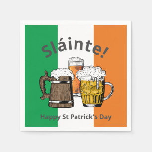 Serviette En Papier Sláinte ! ST PATRICK'S DAY Beer