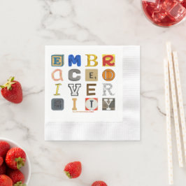 Serviette En Papier SlipperyJoe embrasser la diversité métaphore LGBTQ