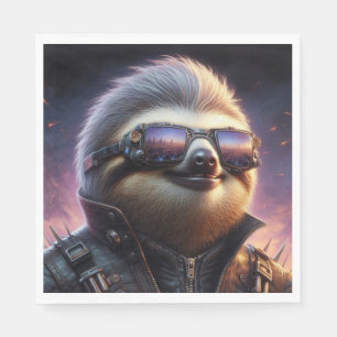 Serviette En Papier Sloth Cyberpunk