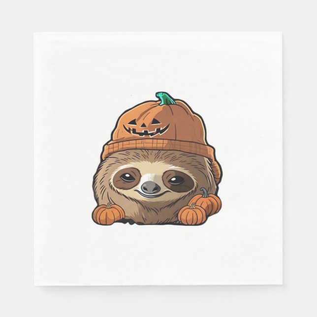Serviette En Papier Sloth espuki sison halloween T-shirt classique (Devant)