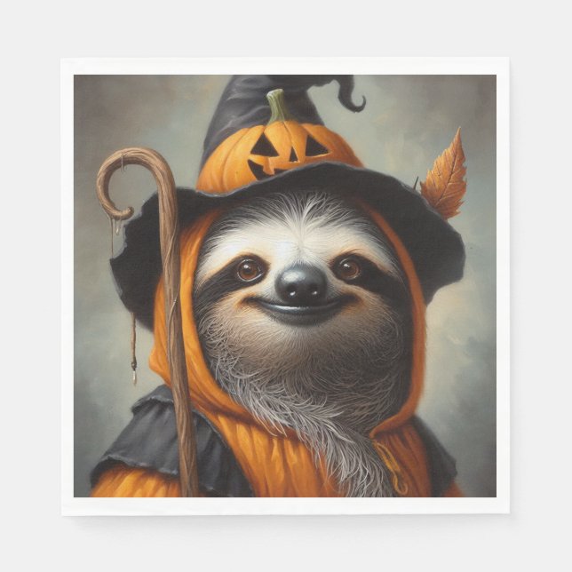 Serviette En Papier Sloth Halloween (Devant)