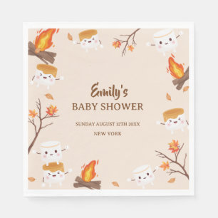 Serviette En Papier S'more Love Fall Baby shower de camping rustique