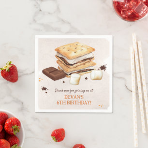 Serviette En Papier S'mores fête d'anniversaire