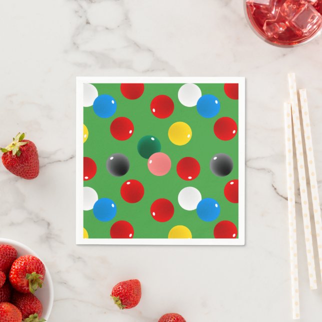 Serviette En Papier Snooker Player Anniversaire Party (En situation)