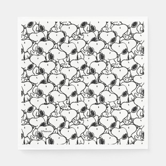 Serviette En Papier Snoopy Classic Comics Pattern (Devant)
